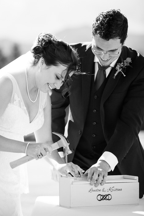 Make a time capsule for your wedding ceremony (write heartfelt letters to each other and bury them with an exceptional bottle of wine to uncork on a milestone anniversary.)