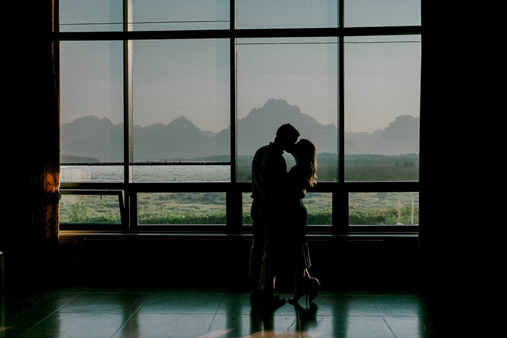 Jackson Lake Lodge Engagement Photographer