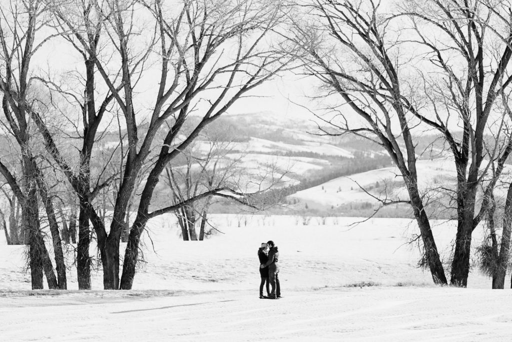 Jackson Hole Winter Engagement Photography