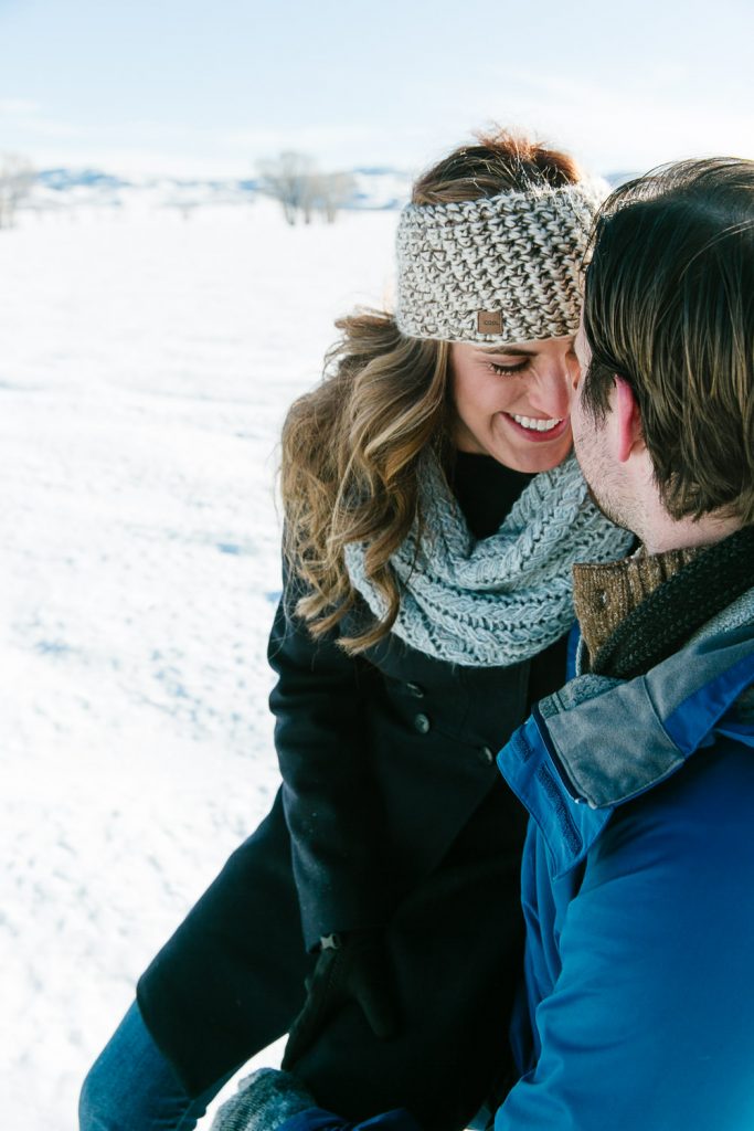 Jackson Hole Winter Engagement Photography