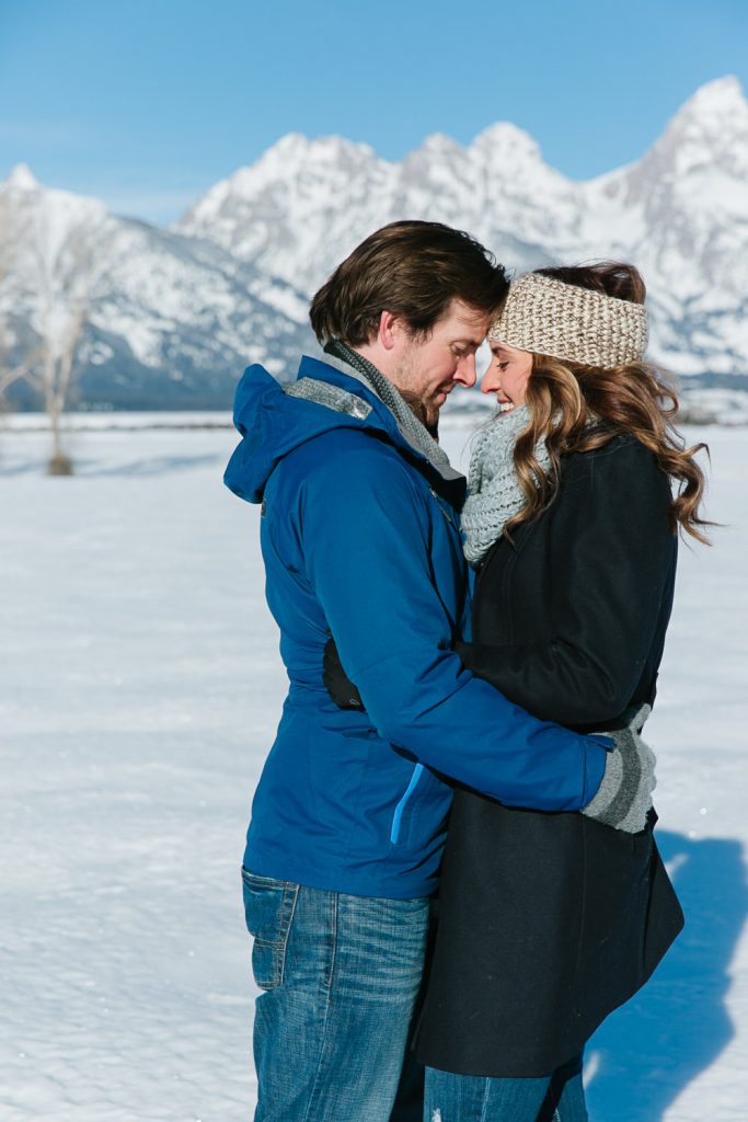 Jackson Hole Winter Engagement Photography
