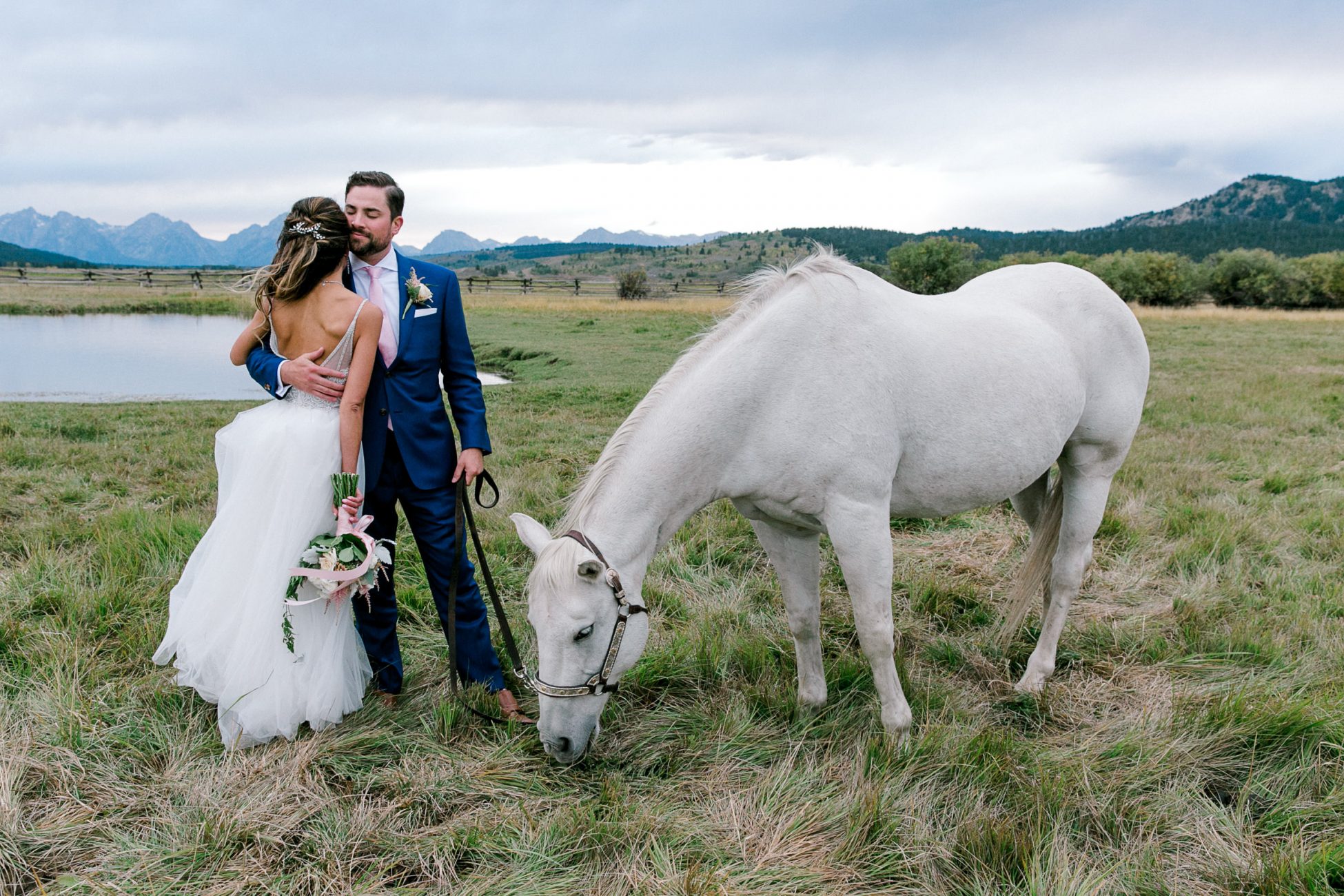Jackson Wyoming Ranch Wedding with Horses