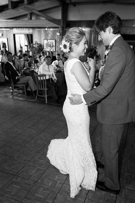 The Couloir Restaurant at the Jackson Hole Mountain Resort is a very unique wedding venue in Jackson Hole.  A late night image from Hannah Hardaway Photography of Gabbie and Harry's first dance at The Couloir.