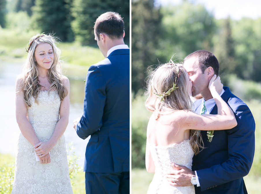 "Since our relationship started around a series of letters written to each other while Alex lived in the Middle East and I was in South America, it seemed very natural for us to express our feelings for one another in writing. This compelled us to write our own vows, individually. We agreed on a length, but nothing more."